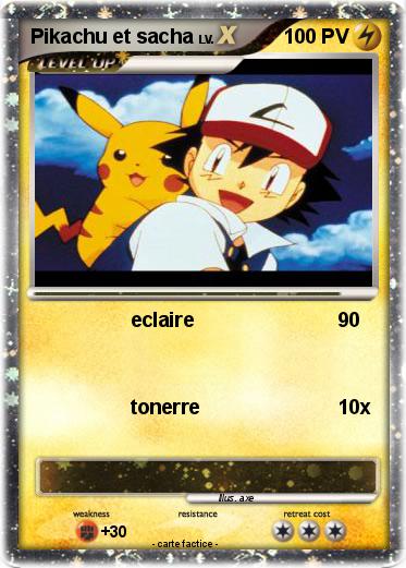 Pokemon Pikachu et sacha