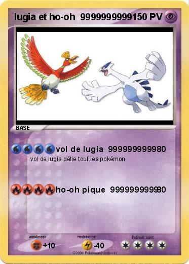Pokemon lugia et ho-oh  9999999999