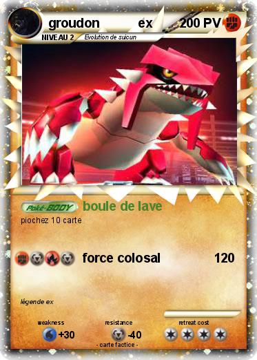 Pokemon groudon           ex