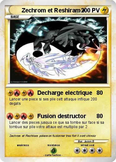 Pokemon Zechrom et Reshiram X