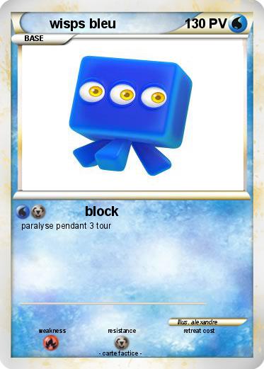 Pokemon wisps bleu