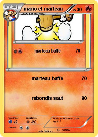 Pokemon mario et marteau