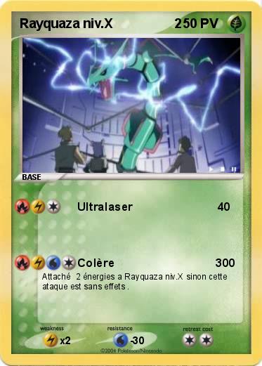 Pokemon Rayquaza niv.X                 2