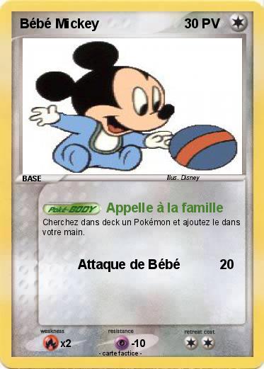 Pokemon Bébé Mickey