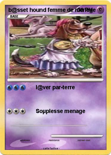Pokemon b@sset hound femme de menage