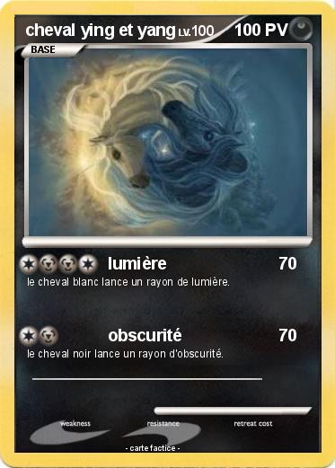 Pokemon cheval ying et yang