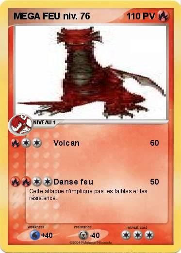 Pokemon MEGA FEU niv. 76