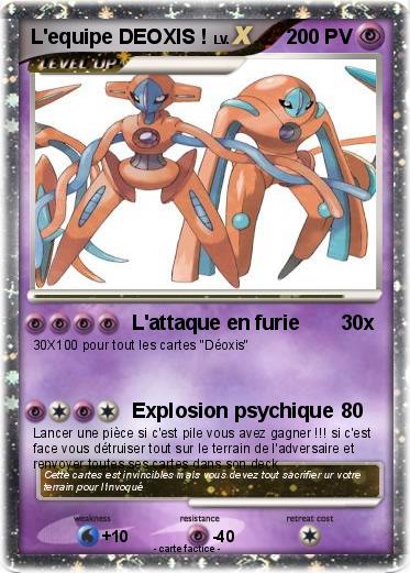 Pokemon L'equipe DEOXIS !