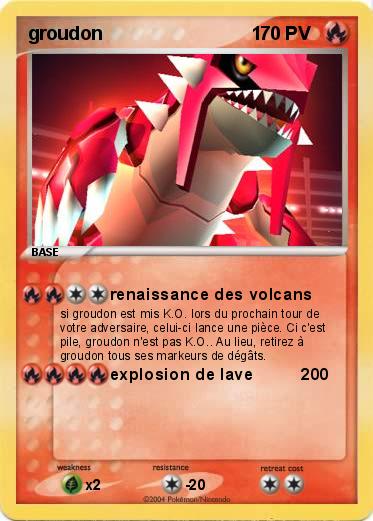 Pokemon groudon                             1