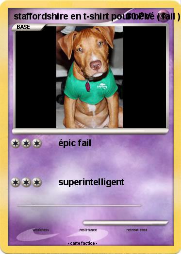 Pokemon staffordshire en t-shirt pour bébé ( fail )