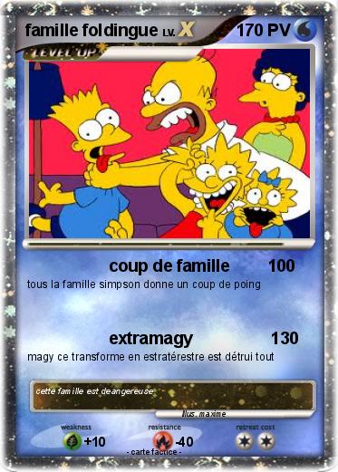 Pokemon famille foldingue
