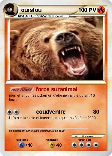Pokemon oursfou