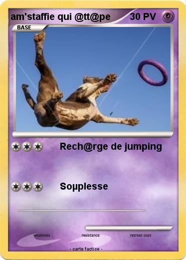 Pokemon am'staffie qui @tt@pe