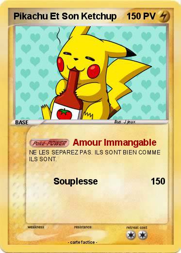 Pokemon Pikachu Et Son Ketchup