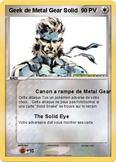 Pokemon Geek de Metal Gear Solid