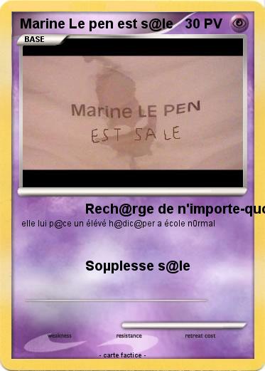 Pokemon Marine Le pen est s@le