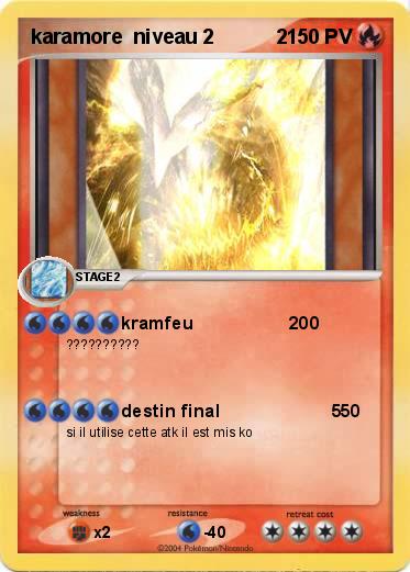 Pokemon karamore  niveau 2           2