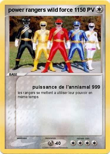 Pokemon power rangers wild force 1