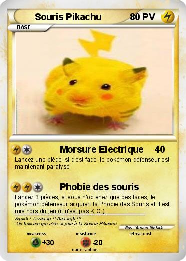Pokemon Souris Pikachu
