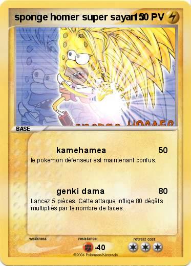 Pokemon sponge homer super sayan 3