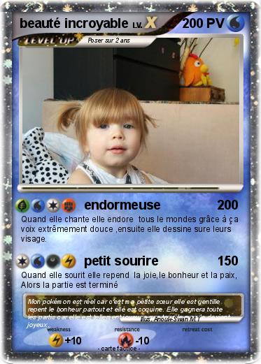 Pokemon beauté incroyable