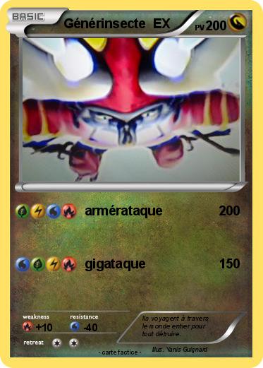 Pokemon Générinsecte  EX