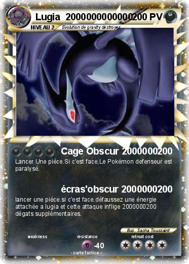 Pokemon Lugia  2000000000000