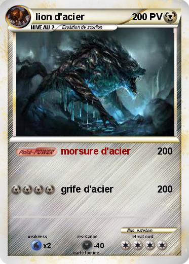 Pokemon lion d'acier