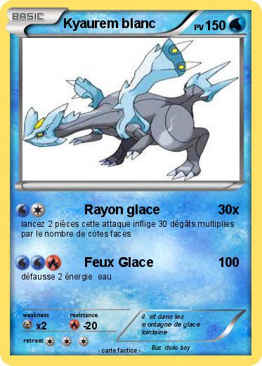 Pokemon Kyaurem blanc
