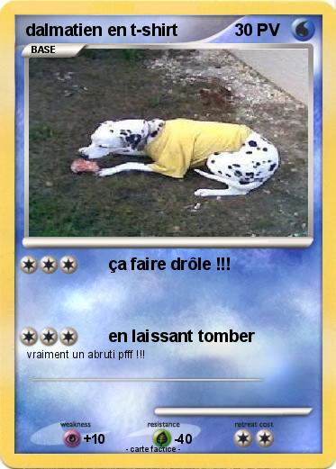 Pokemon dalmatien en t-shirt