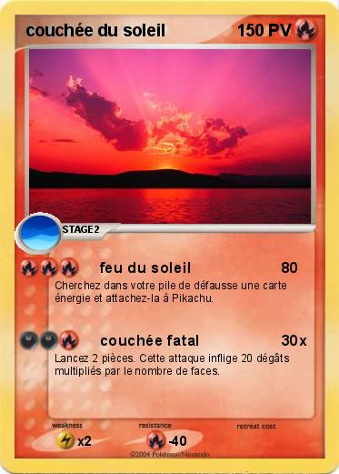 Pokemon couchée du soleil