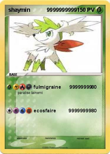 Pokemon shaymin           9999999999