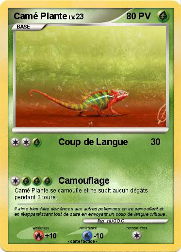 Pokemon Camé Plante