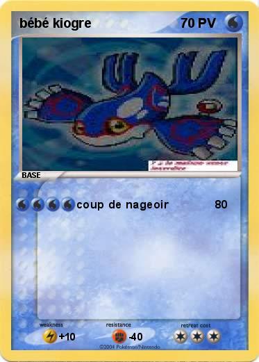 Pokemon bébé kiogre