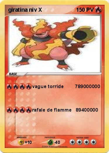Pokemon giratina niv X
