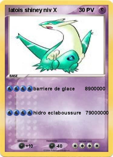 Pokemon latois shiney niv X