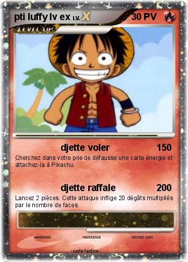 Pokemon pti luffy lv ex