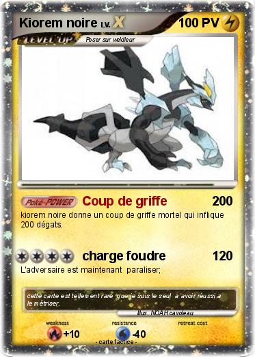Pokemon Kiorem noire