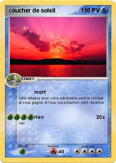 Pokemon coucher de soleil