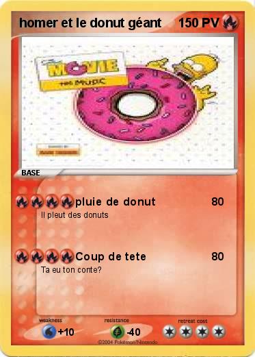 Pokemon homer et le donut géant