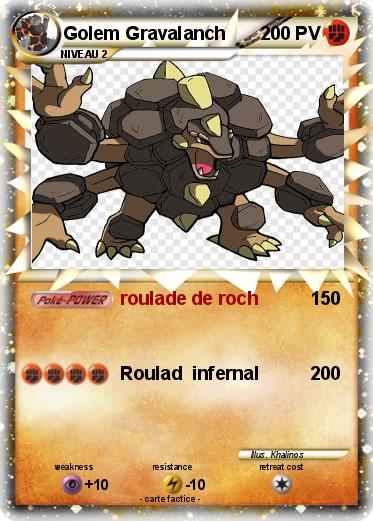 Pokemon Golem Gravalanch