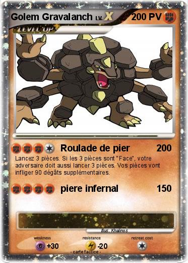Pokemon Golem Gravalanch