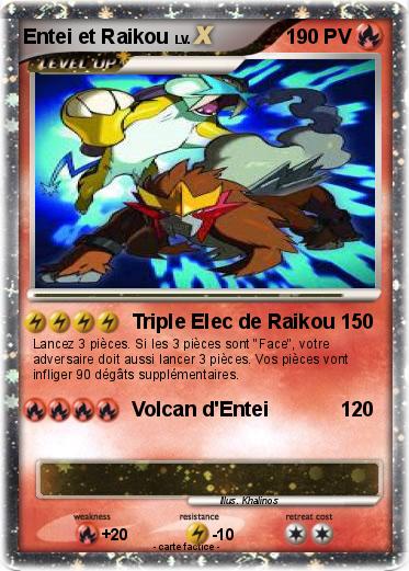Pokemon Entei et Raikou