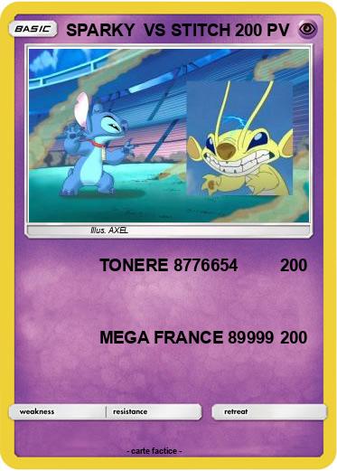 Pokemon SPARKY  VS STITCH