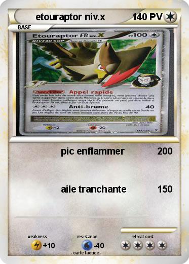 Pokemon etouraptor niv.x