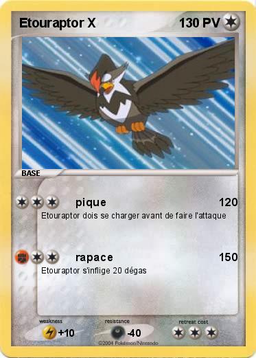 Pokemon Etouraptor X