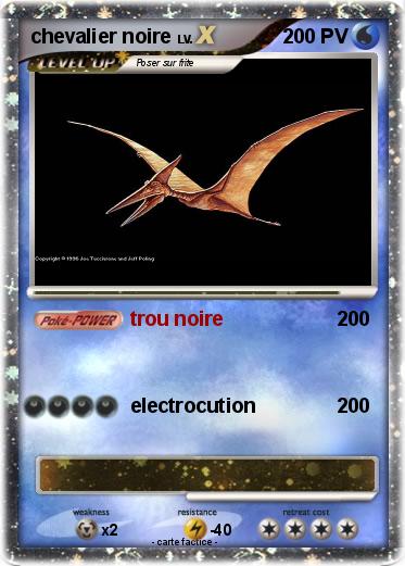 Pokemon chevalier noire