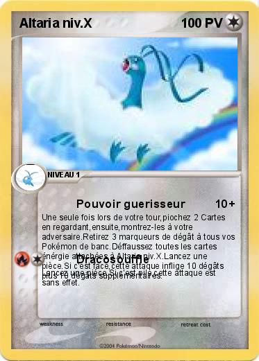 Pokemon Altaria niv.X