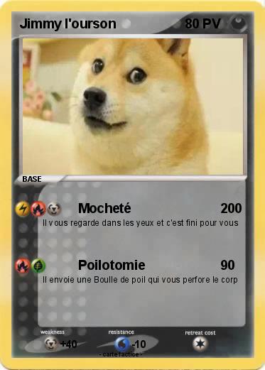 Pokemon Jimmy l'ourson