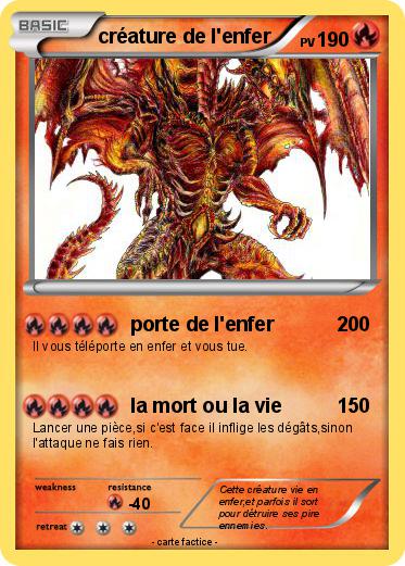 Pokemon créature de l'enfer